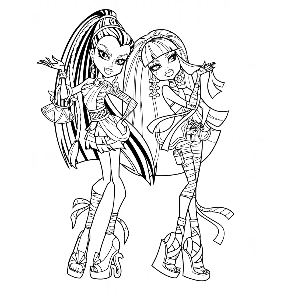 image to color Monster High 4 child