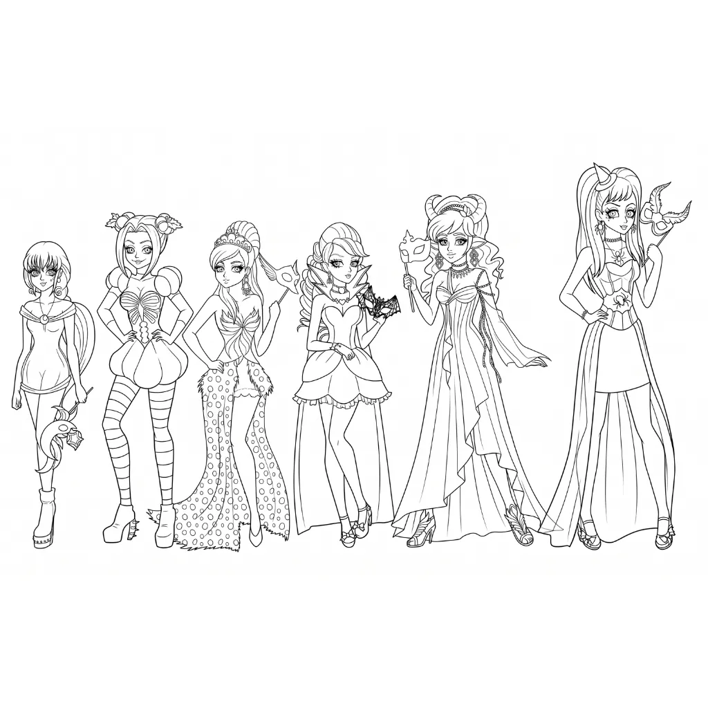 Monster High 7 free printable coloring pages