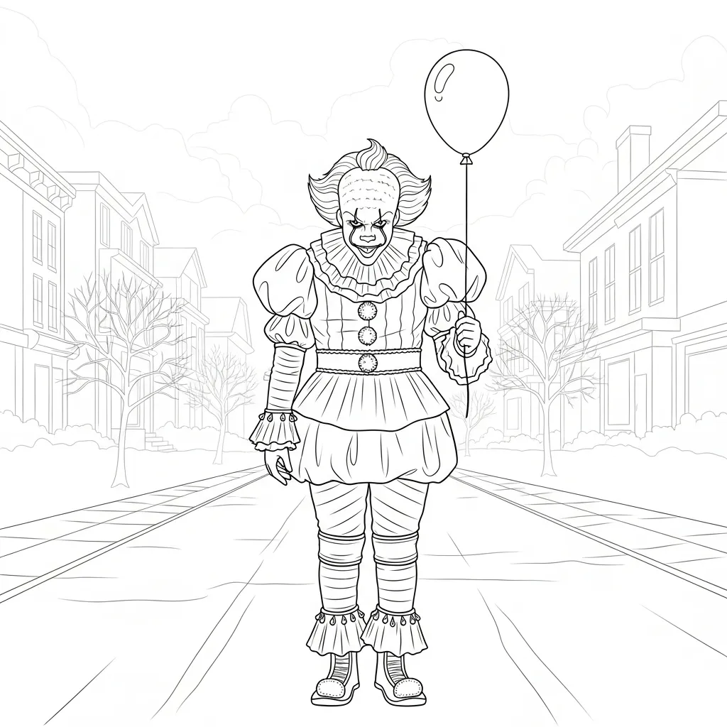 Pennywise 10 para colorear gratis