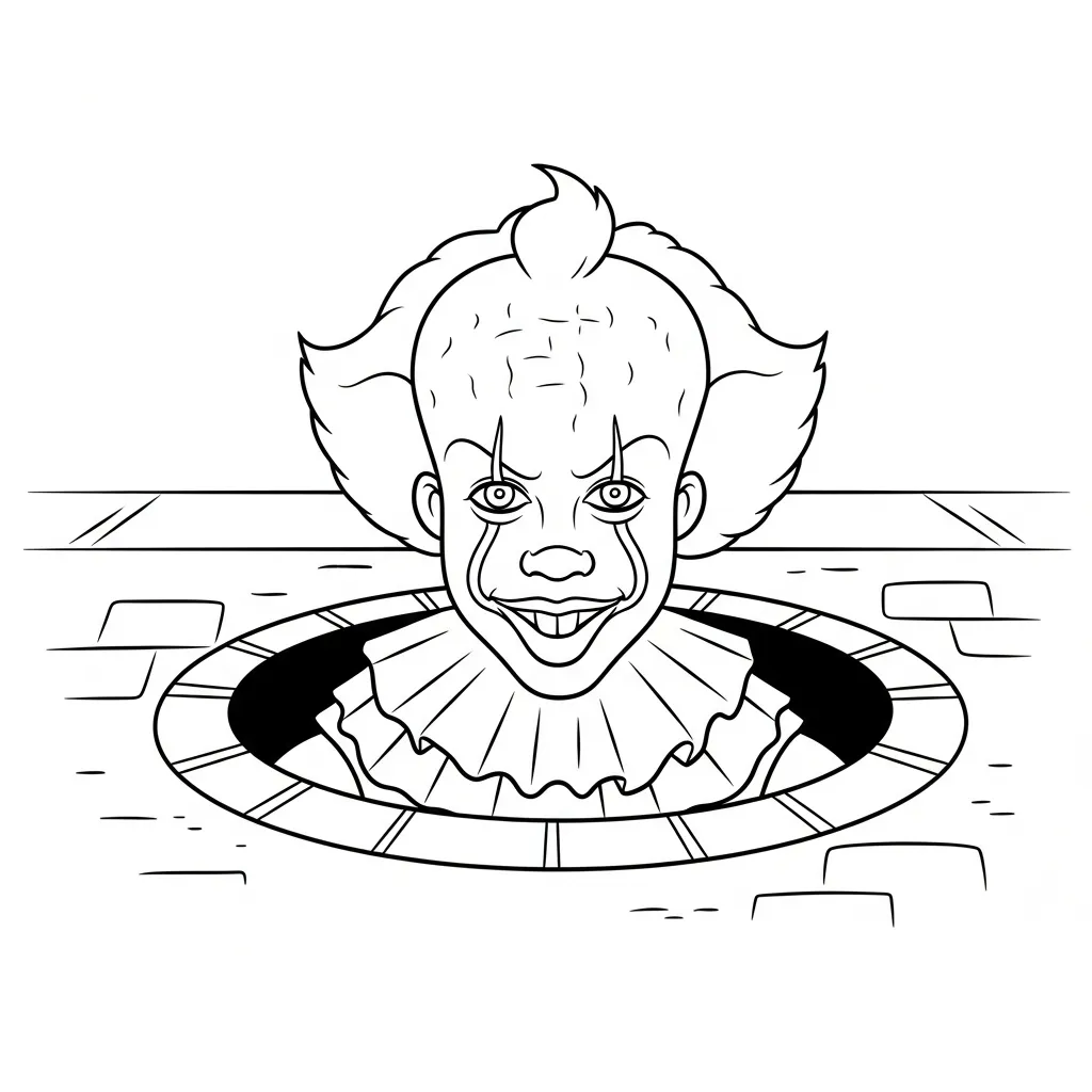 Pennywise 16 para colorear para imprimir para niños