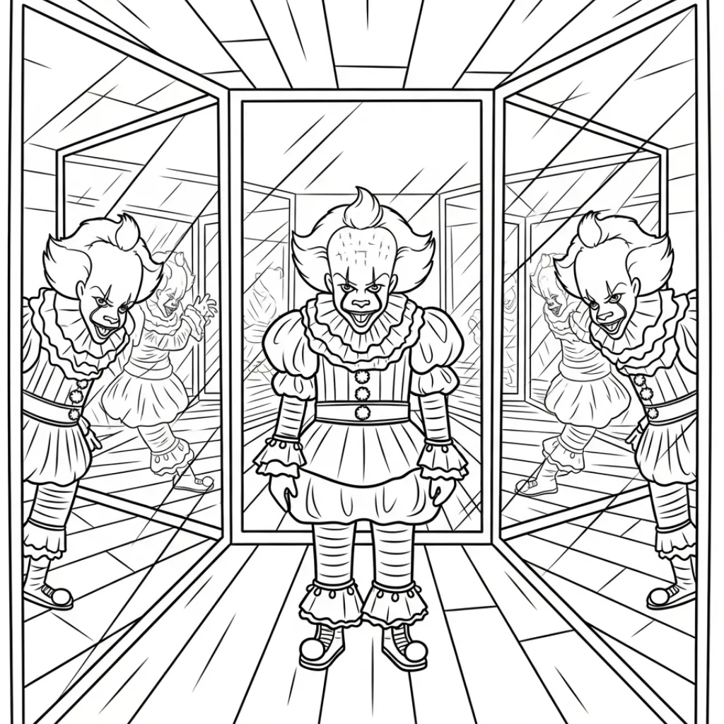 Pennywise 18 para colorear para imprimir pdf