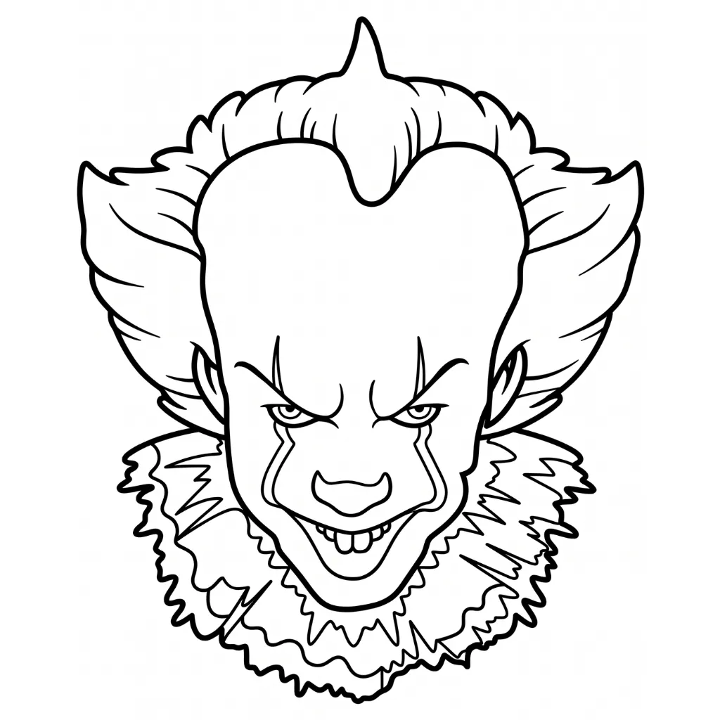imagen de Pennywise 24 para colorear para niño