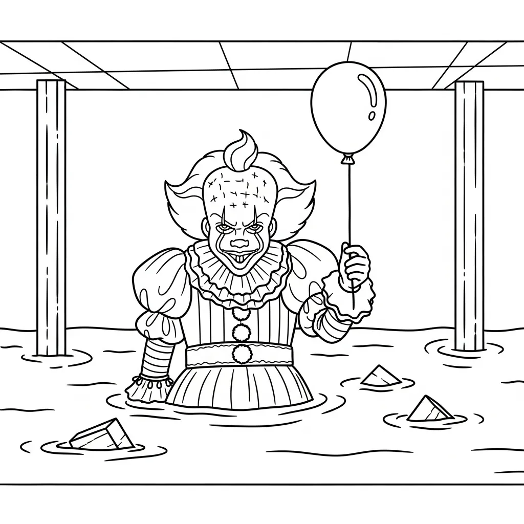 Pennywise 8 para colorear para descargar