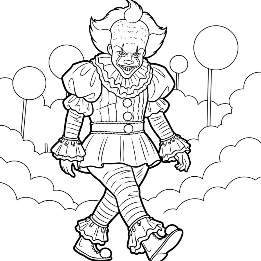 Pennywise 9 para dibujar en línea