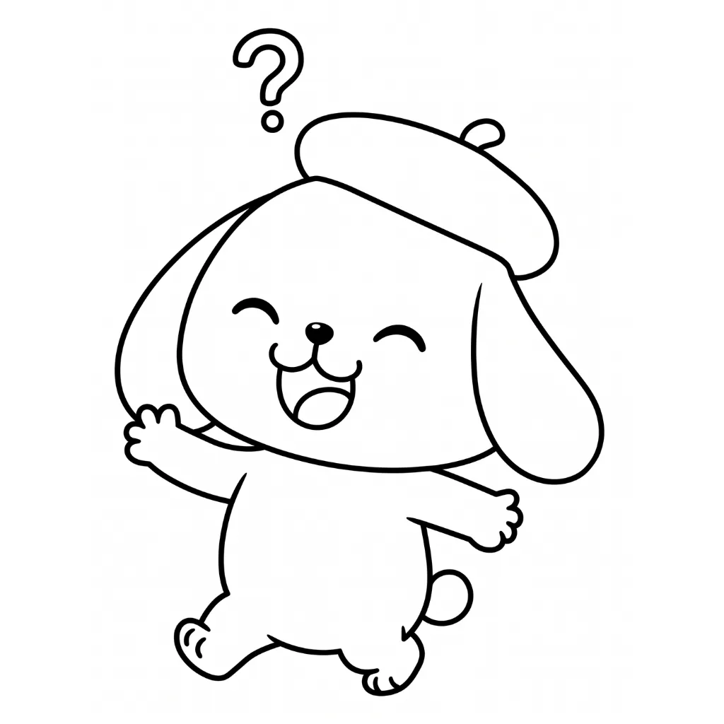Pompompurin 13 para dibujar en línea