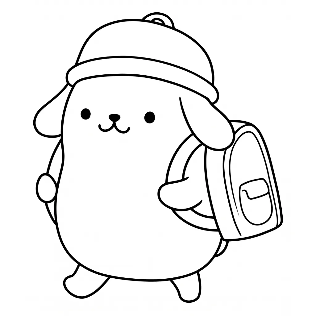 imprimir Pompompurin 21 para colorear gratis