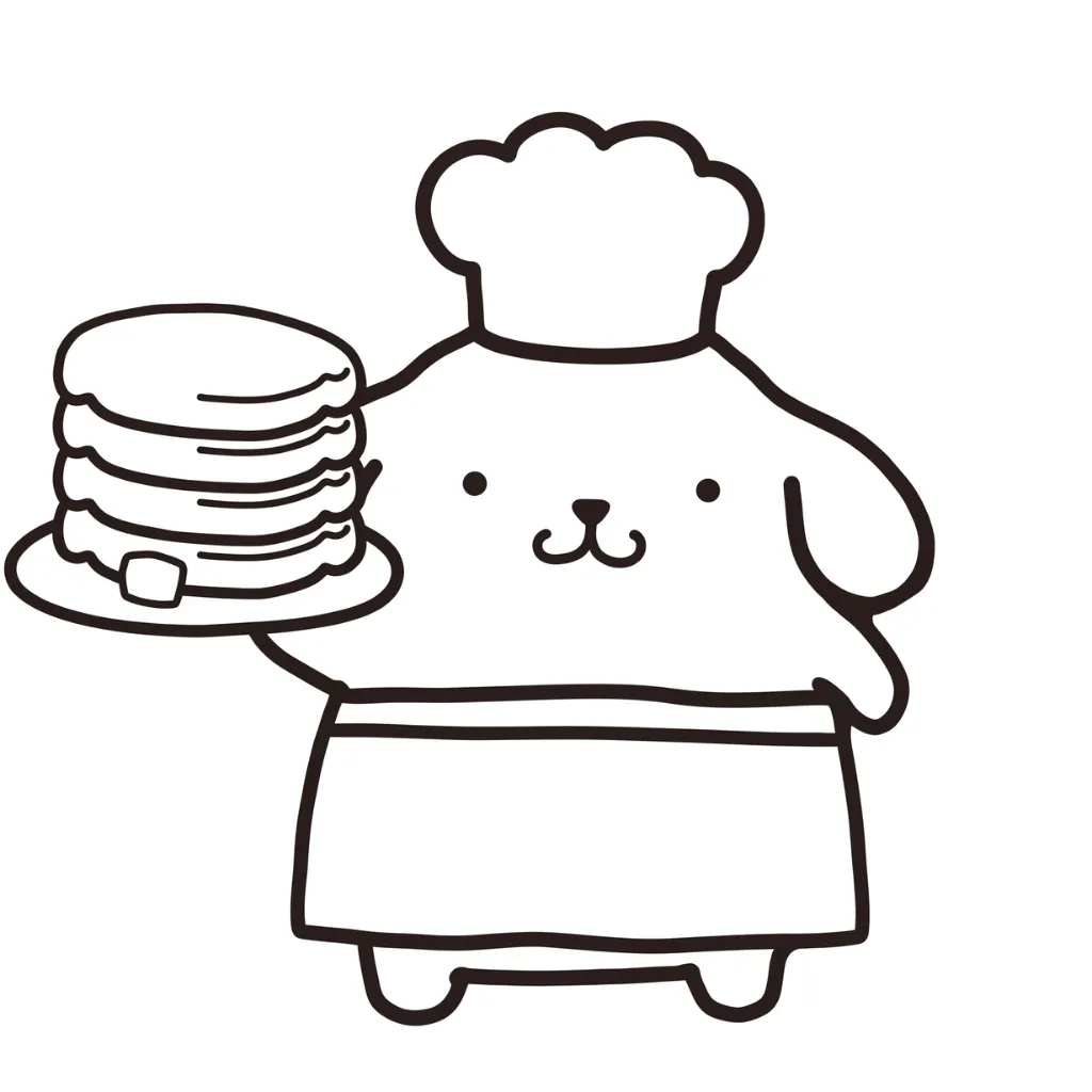 Pompompurin 3 para colorear y dibujos