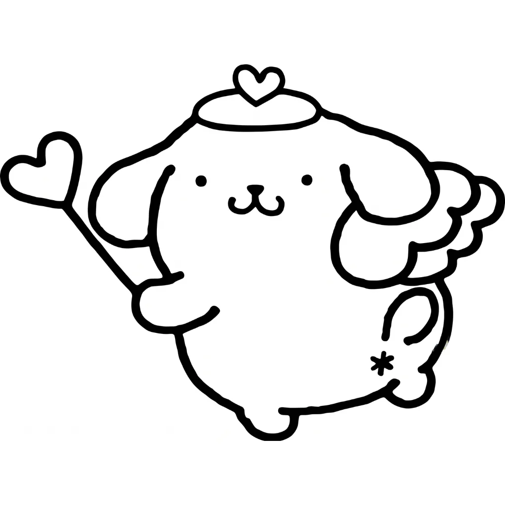 Pompompurin 6 para colorear para imprimir