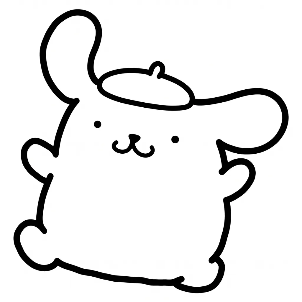 Pompompurin 7 para colorear para imprimir gratis