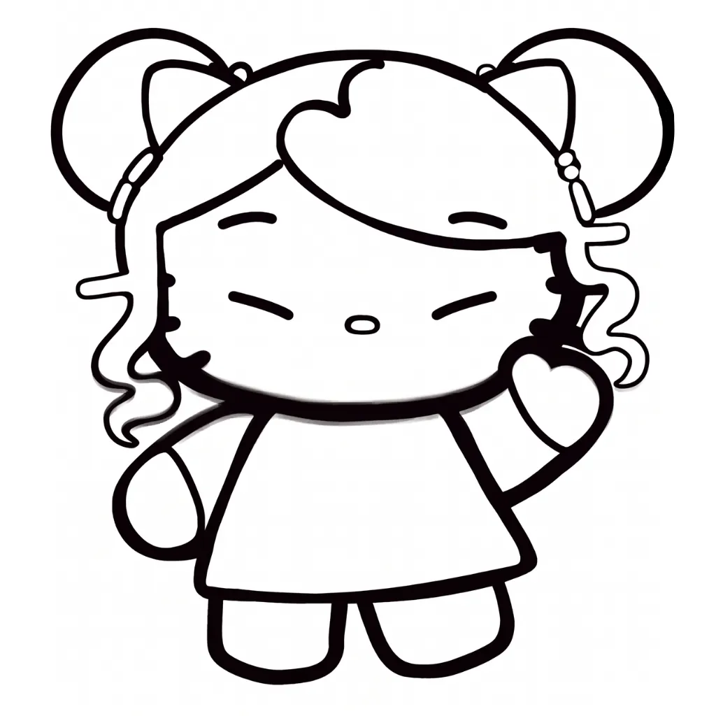 Pucca 10 para colorear para imprimir a4