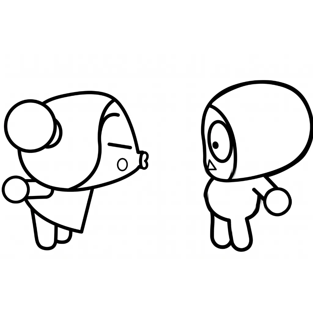 Pucca 19 para colorear para niños para imprimir gratis