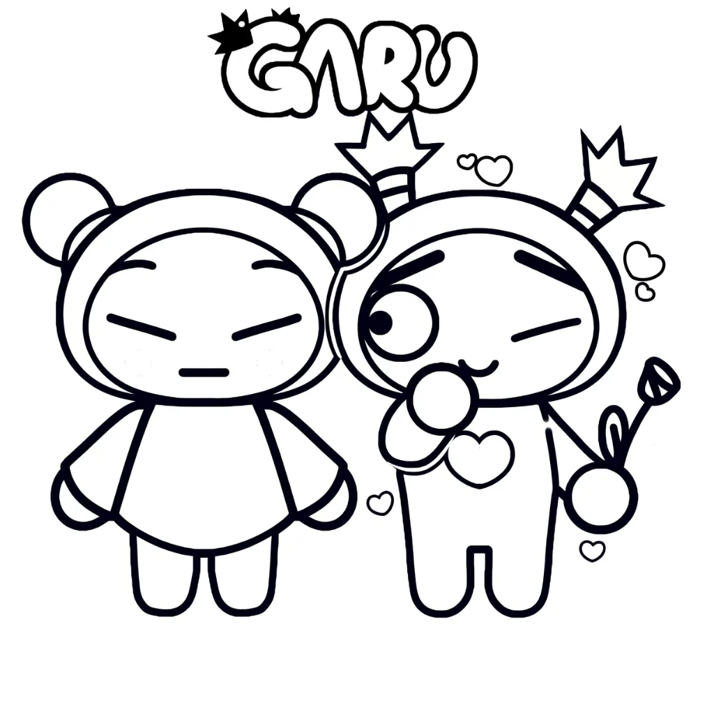 Pucca 3 para colorear en línea gratis
