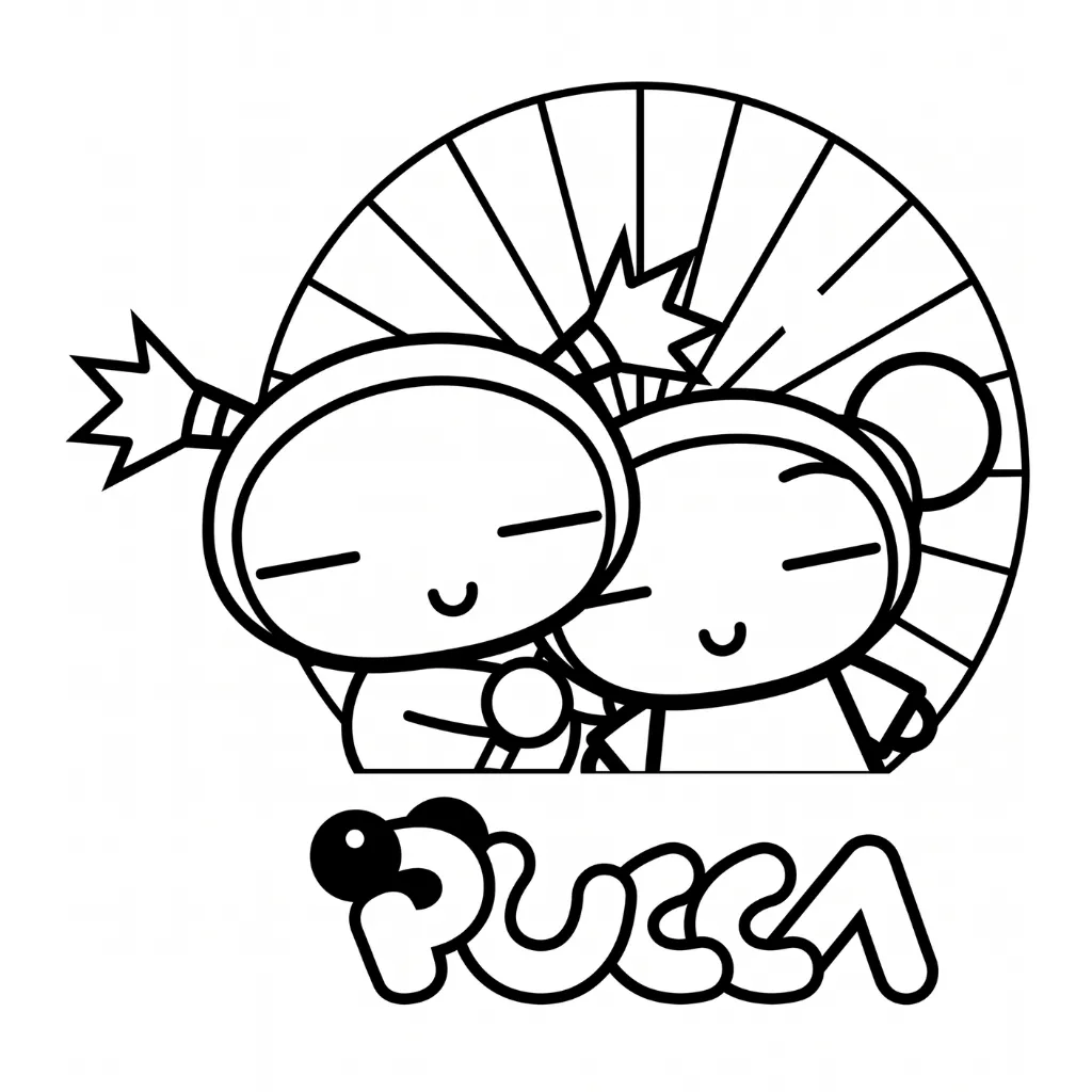 Pucca 7 para colorear para imprimir para niño de 9 años
