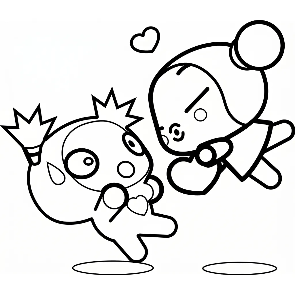 imprimir Pucca 8 para colorear