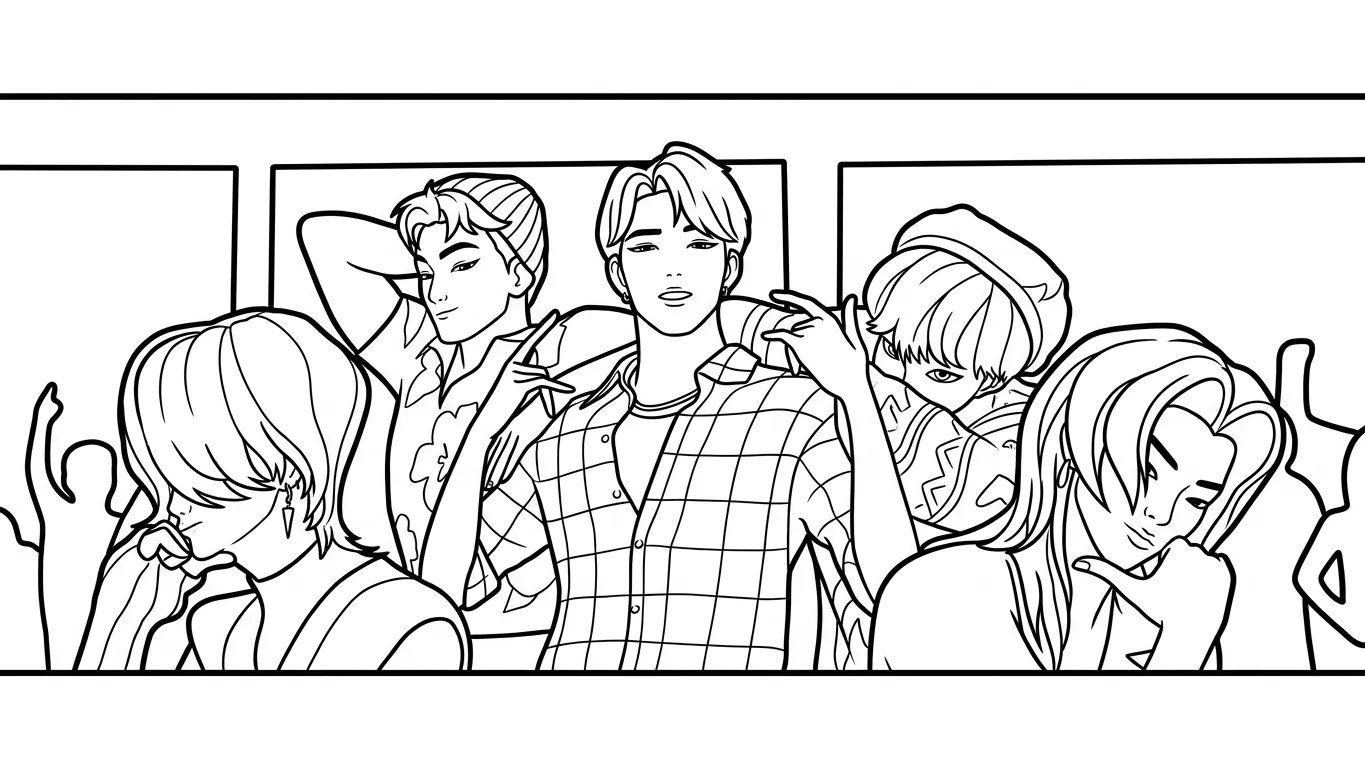 Saja Boys Para Colorear para colorear para imprimir gratis pdf