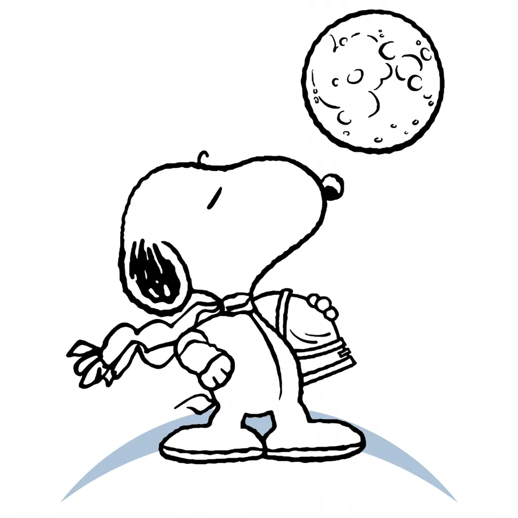 Snoopy 1 coloring pages for a 10-year-old boy