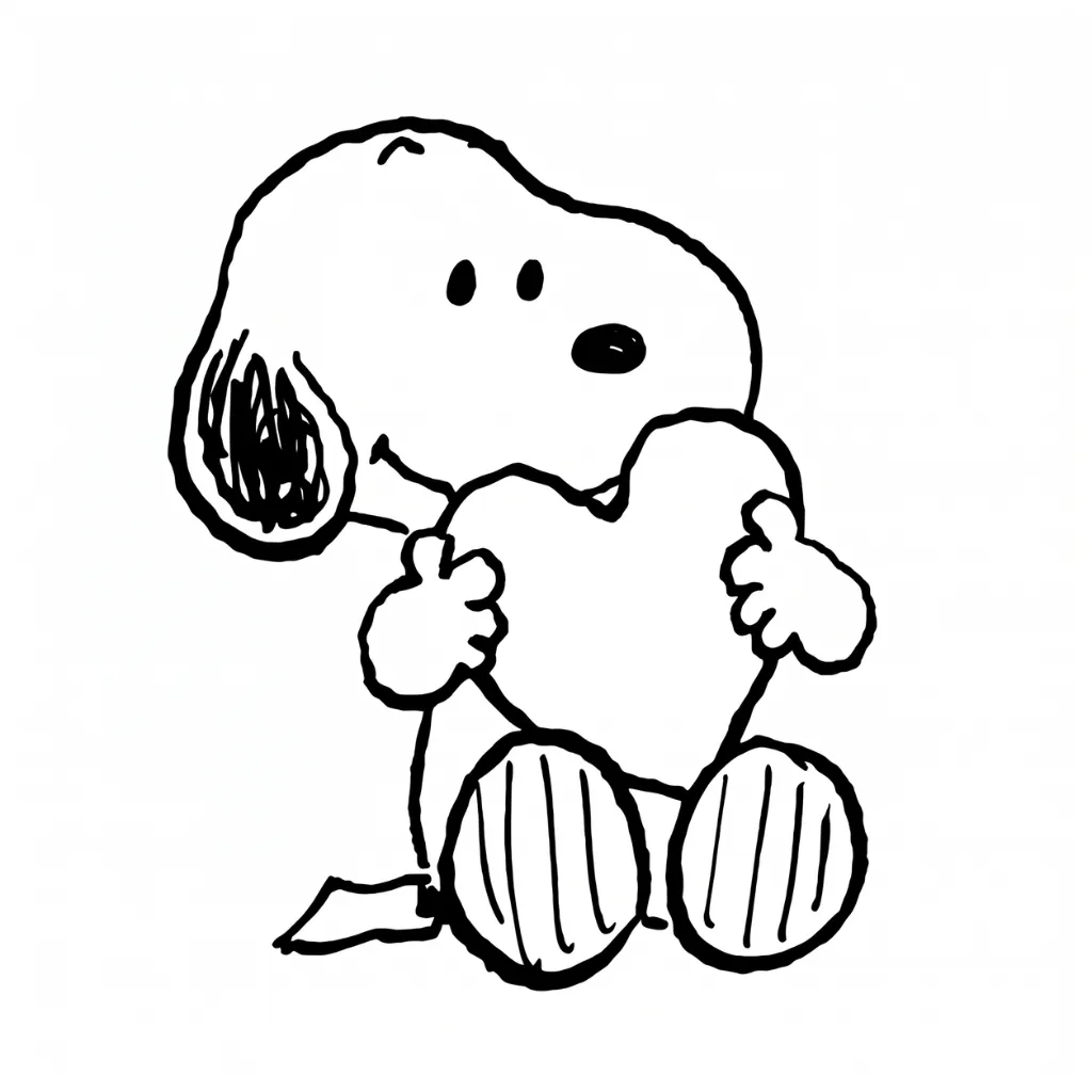 Snoopy 15 free printable coloring pages