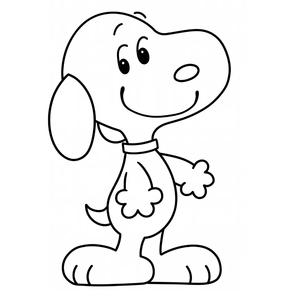 print Snoopy 19 free coloring pages