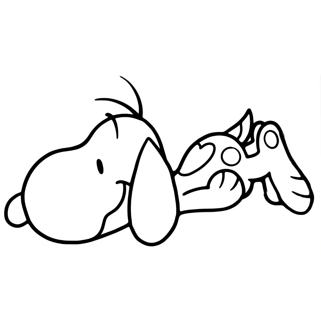 Snoopy 20 printable coloring pages for kids