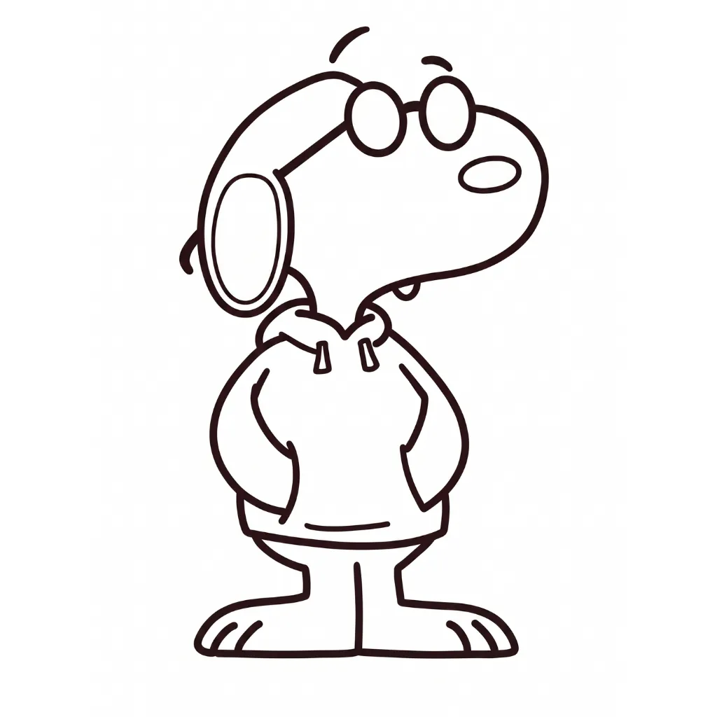 Snoopy 22 printable coloring pages for boys