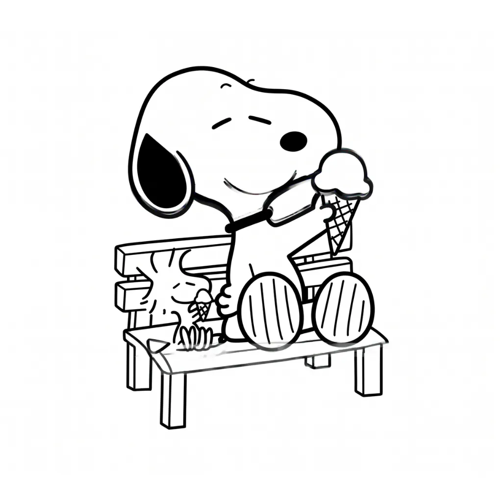Snoopy 4 to color online