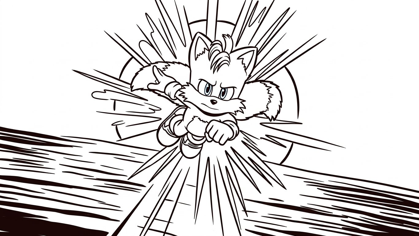 imprimir Sonic 3 Para Colorear para colorear para niño