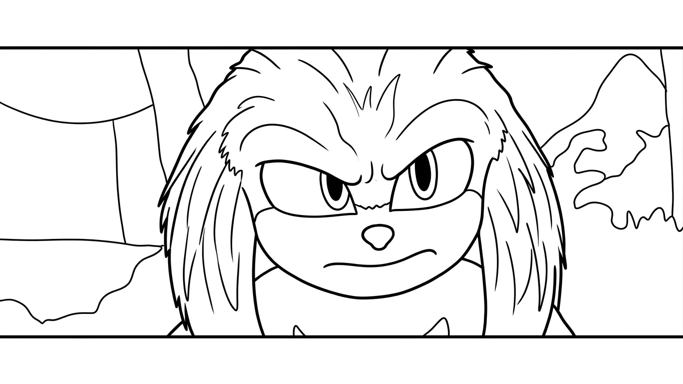Sonic 3 Para Colorear para colorear y recortar