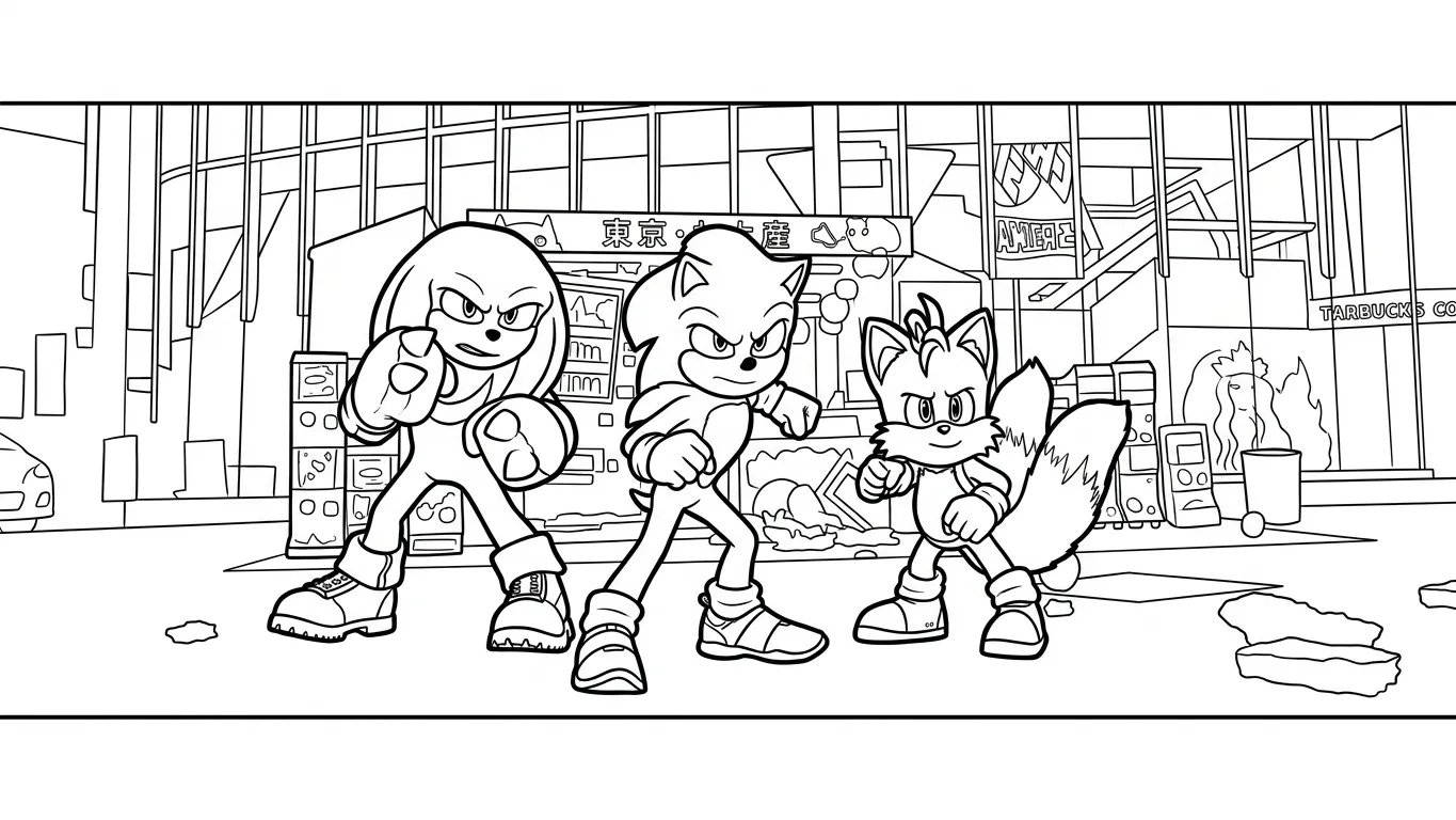Sonic 3 Para Colorear para colorear gratis para niños