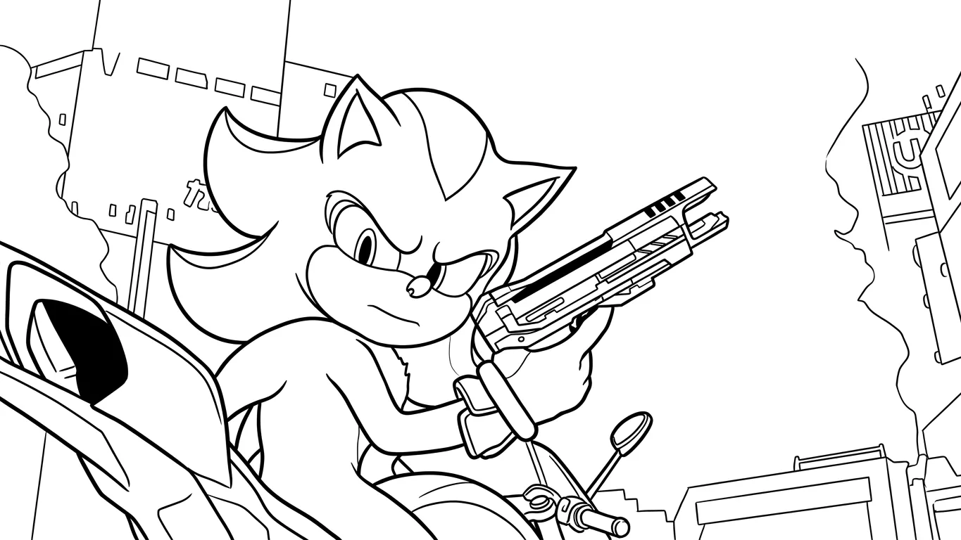 Sonic 3 Para Colorear para dibujar e imprimir