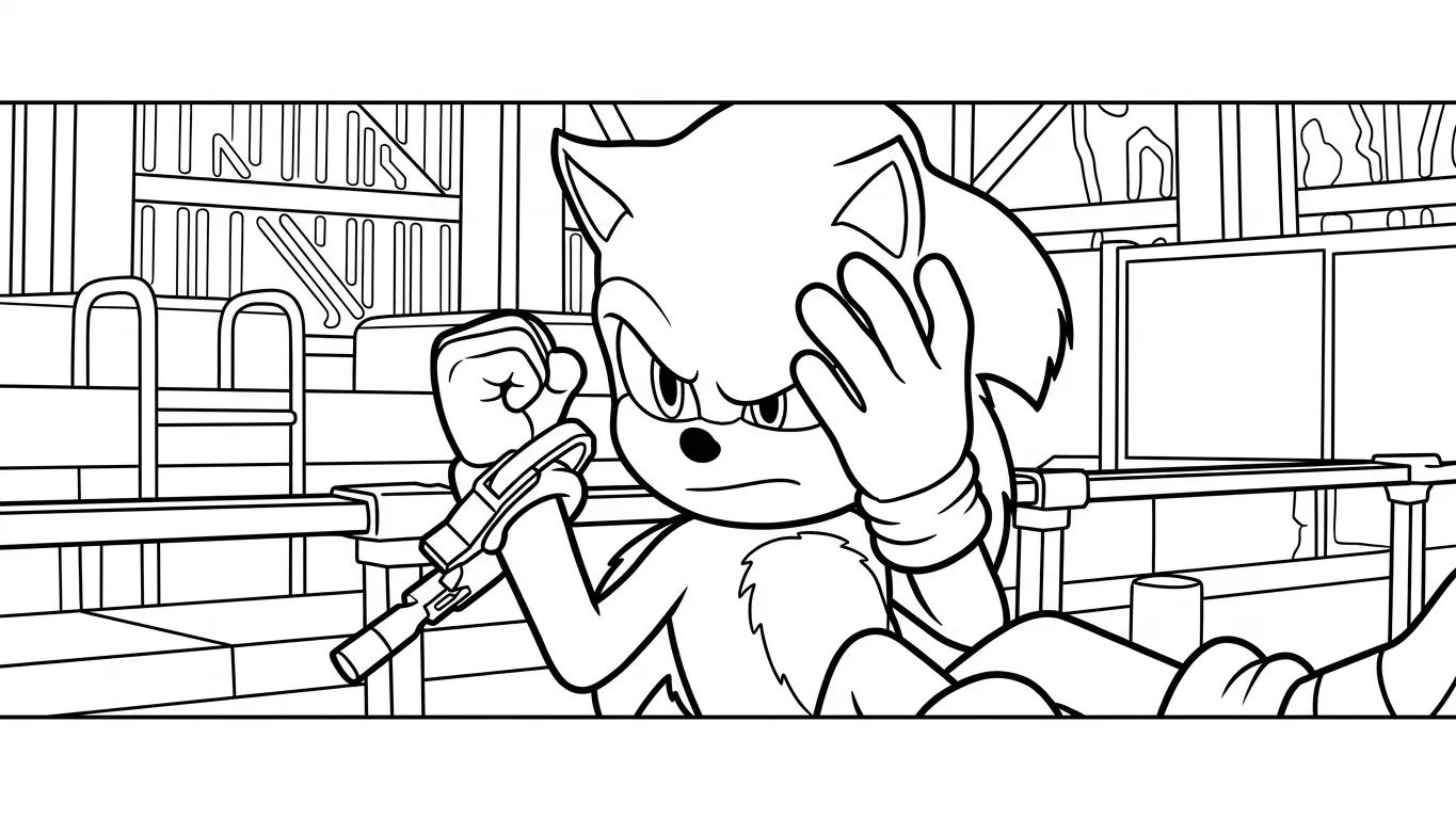 Sonic 3 Para Colorear para colorear y dibujo para imprimir