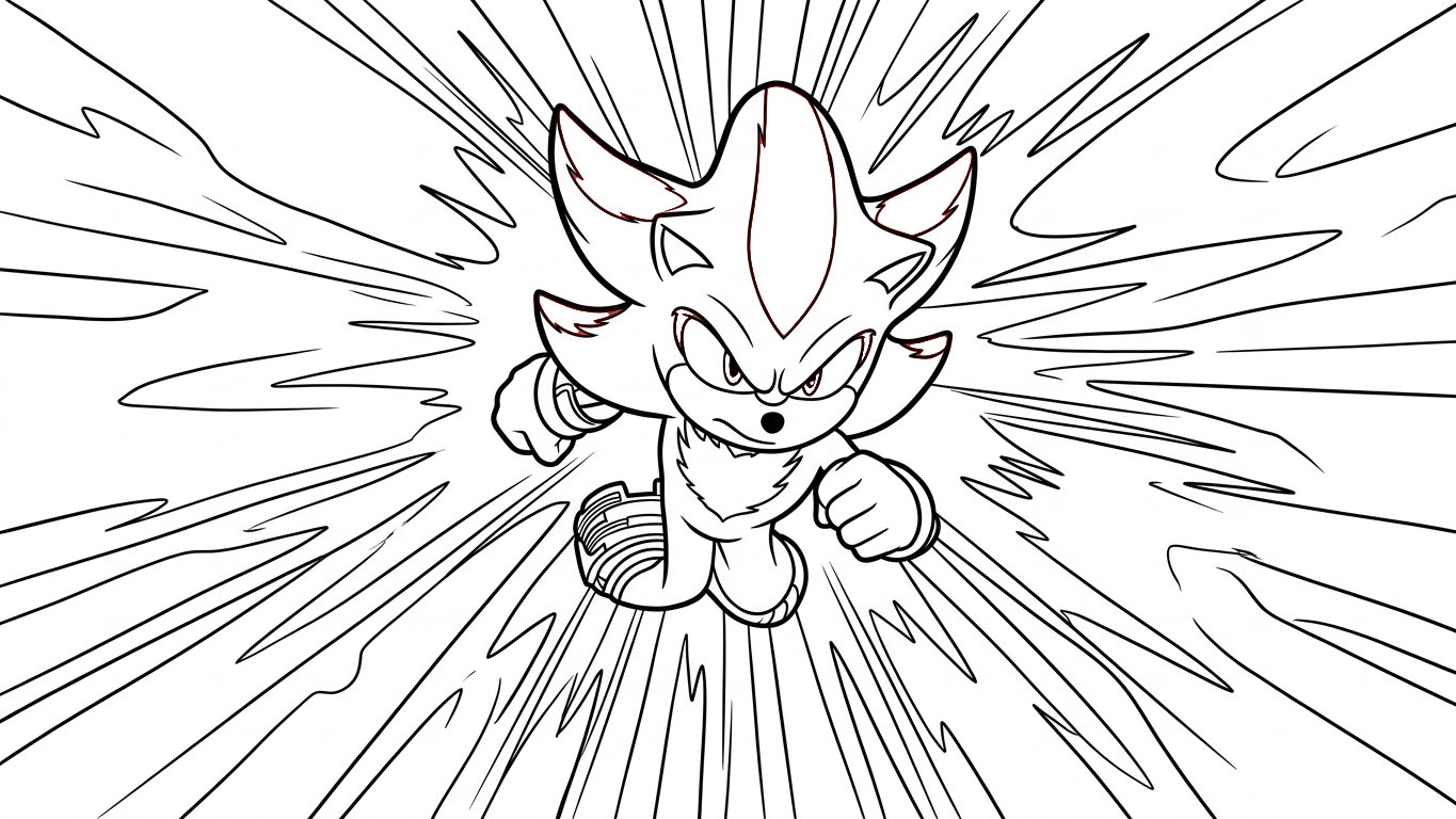 Sonic 3 Para Colorear para colorear gratis para imprimir