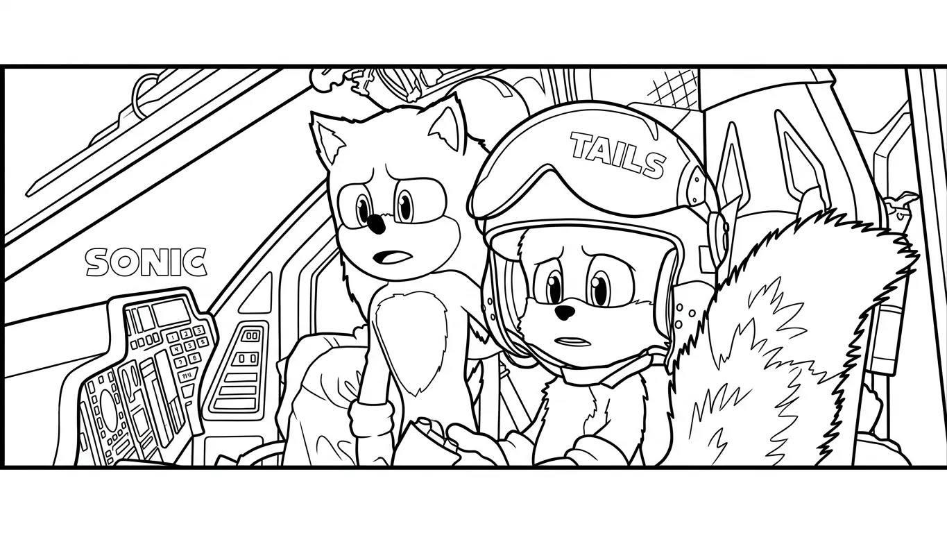 Sonic 3 Para Colorear para colorear educativo para niño
