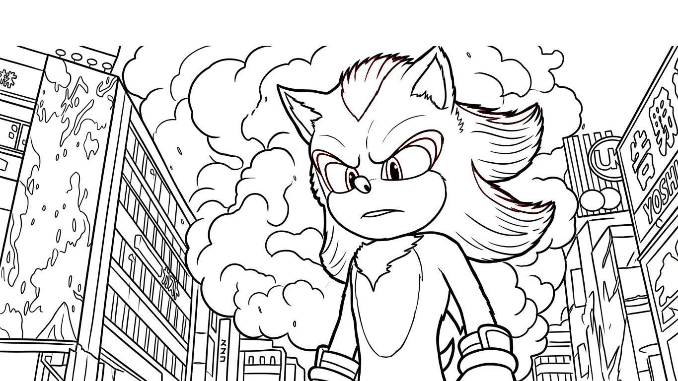 Sonic 3 Para Colorear para colorear para imprimir pdf gratis