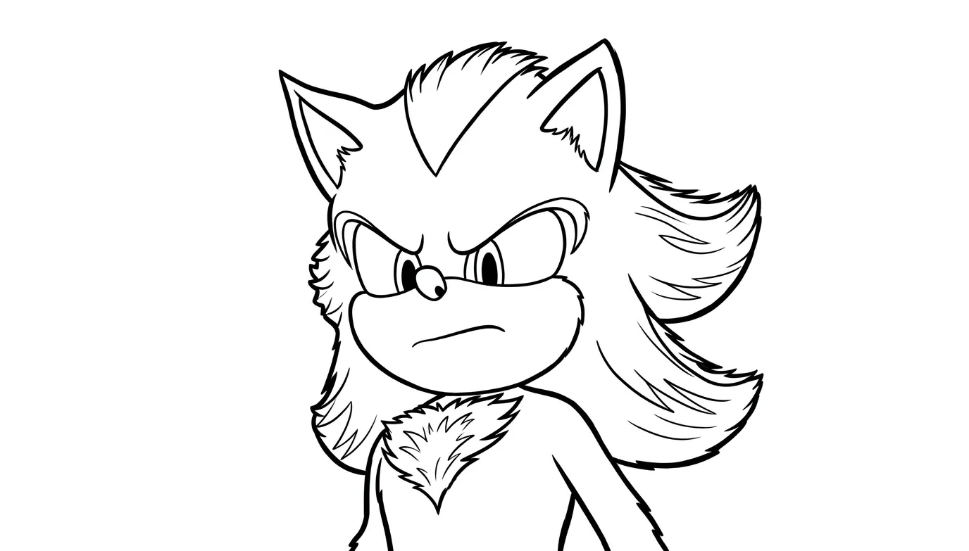 Sonic 3 Para Colorear para colorear gratis para imprimir 1