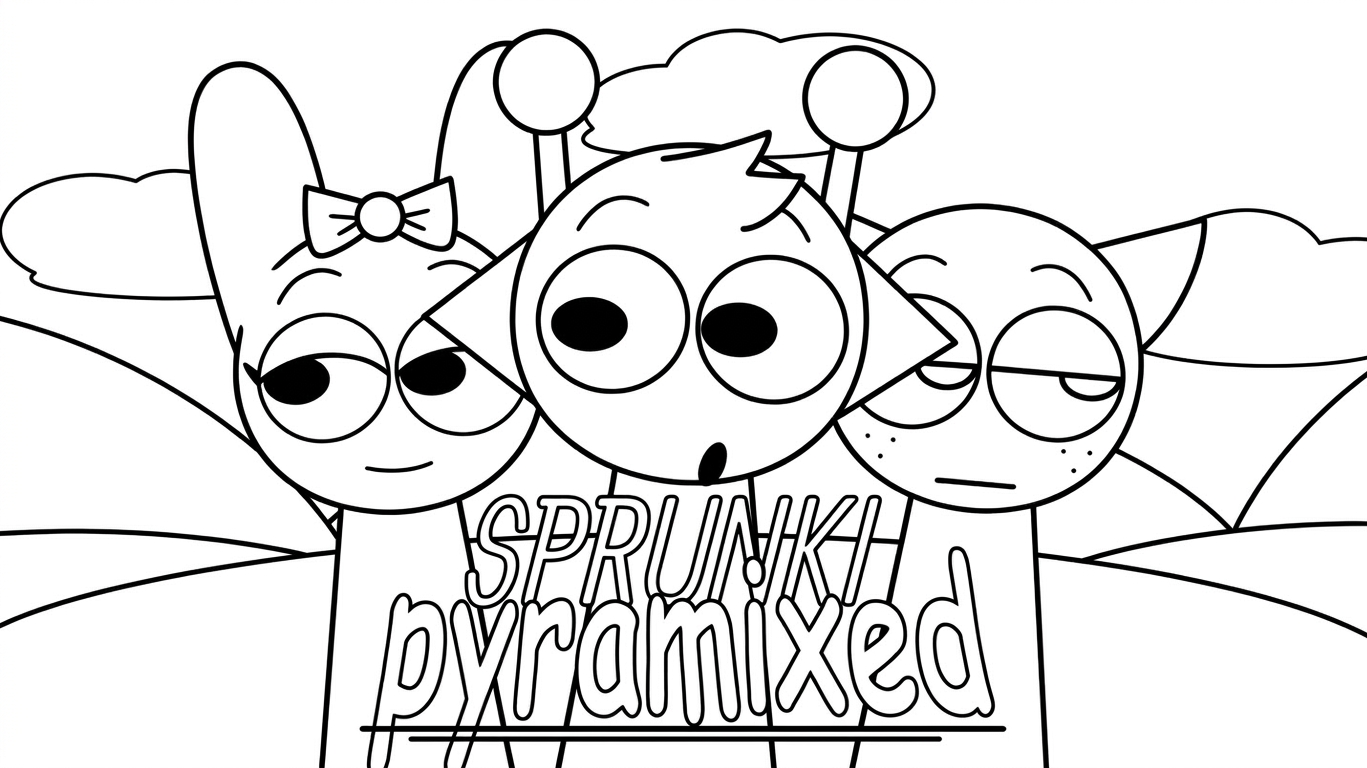Sprunki Para Colorear para colorear para imprimir pdf gratis 1