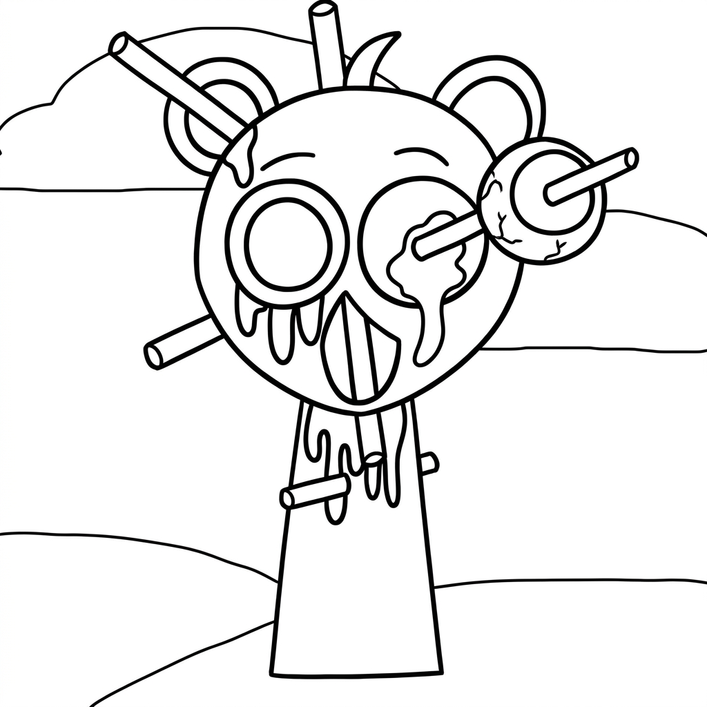 Sprunki Para Colorear para colorear para imprimir para niño de 7 años