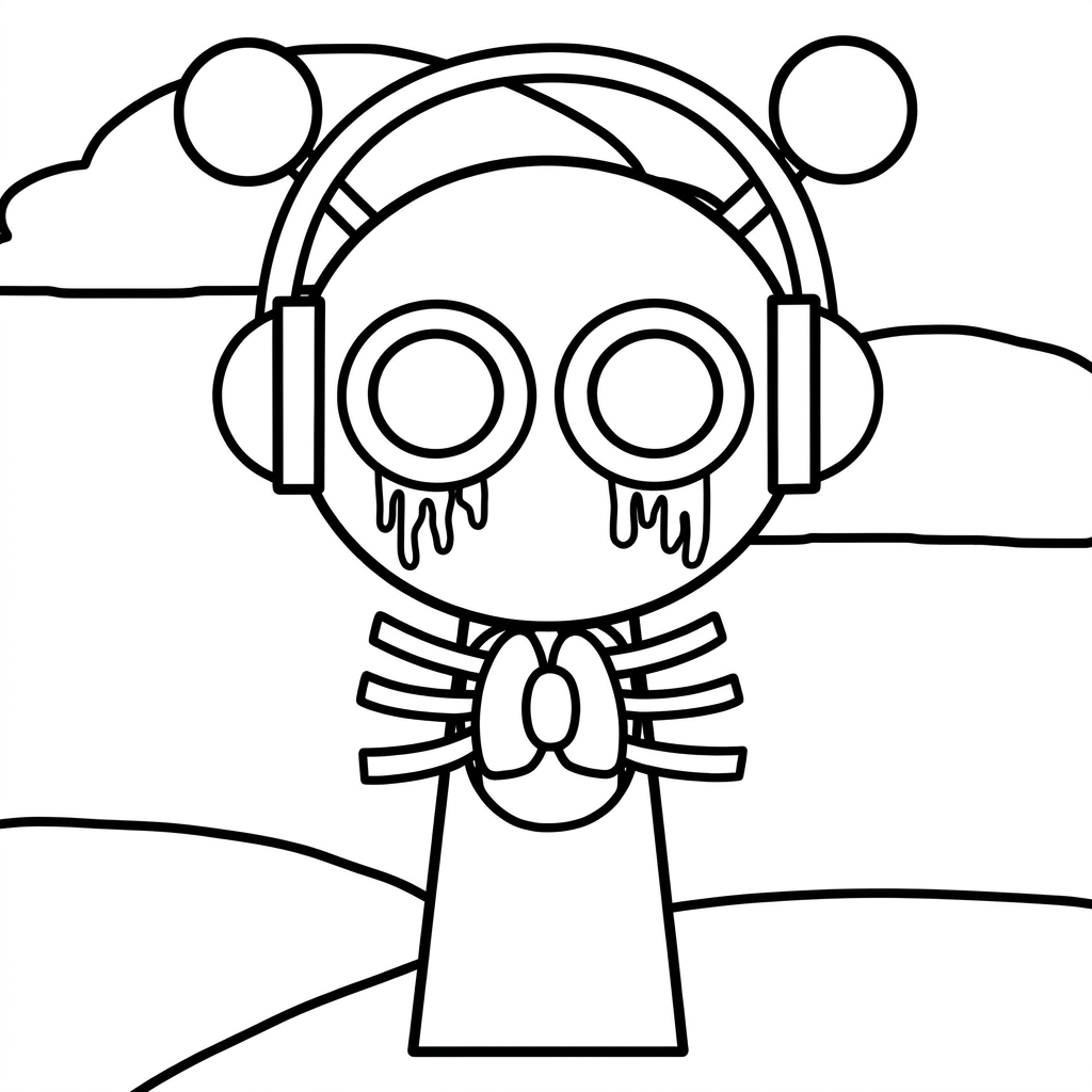 Sprunki Para Colorear para colorear para bebé para imprimir 1