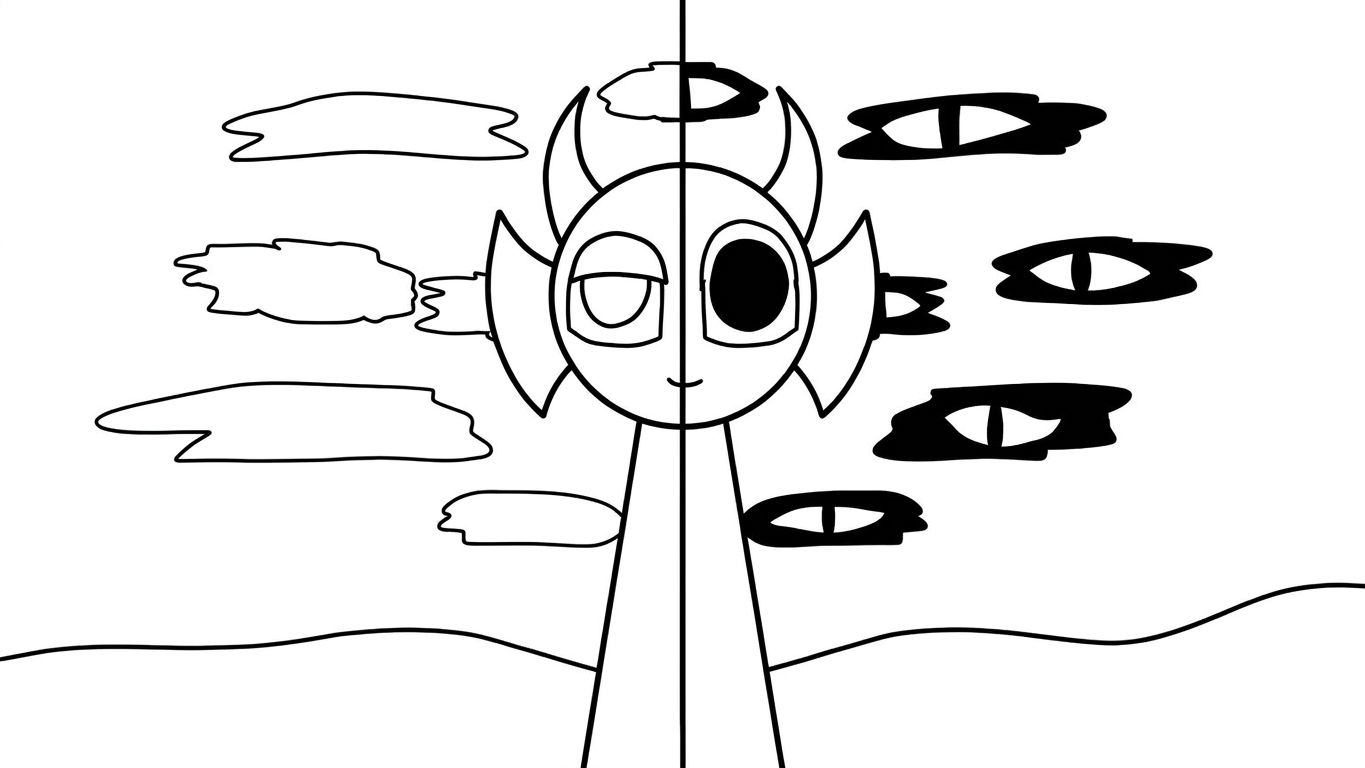 Sprunki Para Colorear para colorear para imprimir para niño de 7 años 1