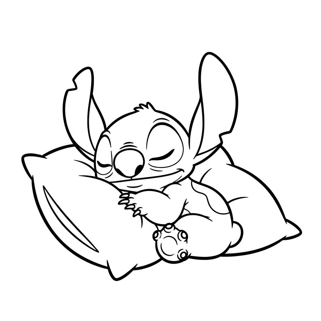 Stitch Para Colorear para colorear para imprimir para niño de 10 años