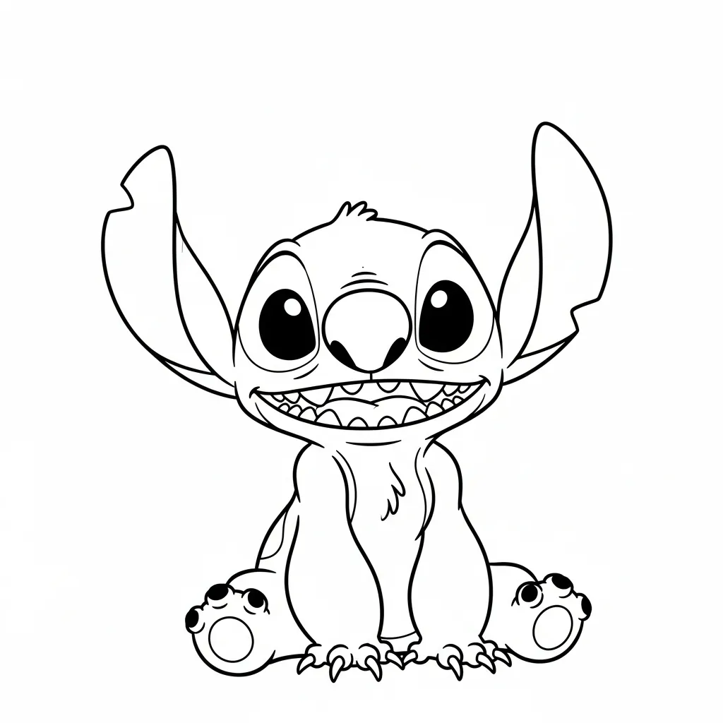 Stitch Para Colorear para colorear para imprimir para niños
