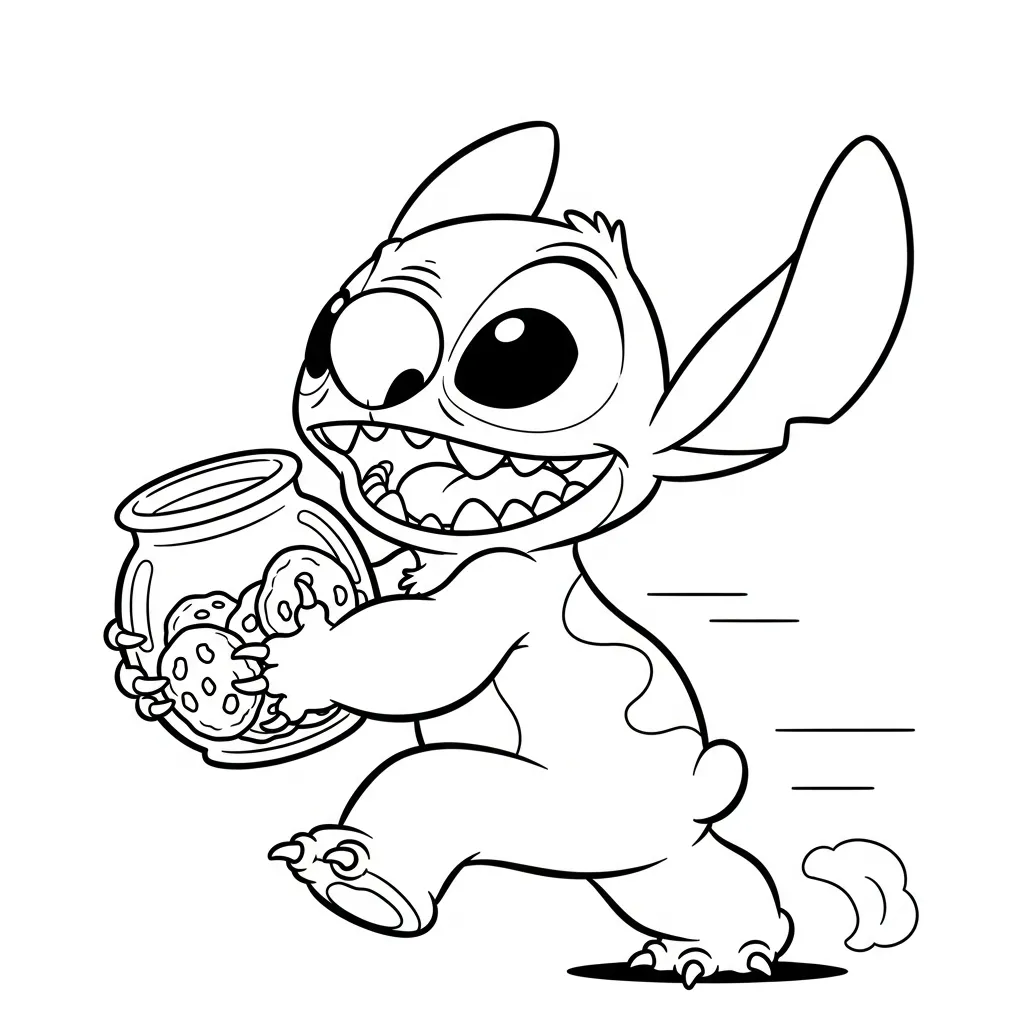 Stitch Para Colorear para colorear para niño de 8 años