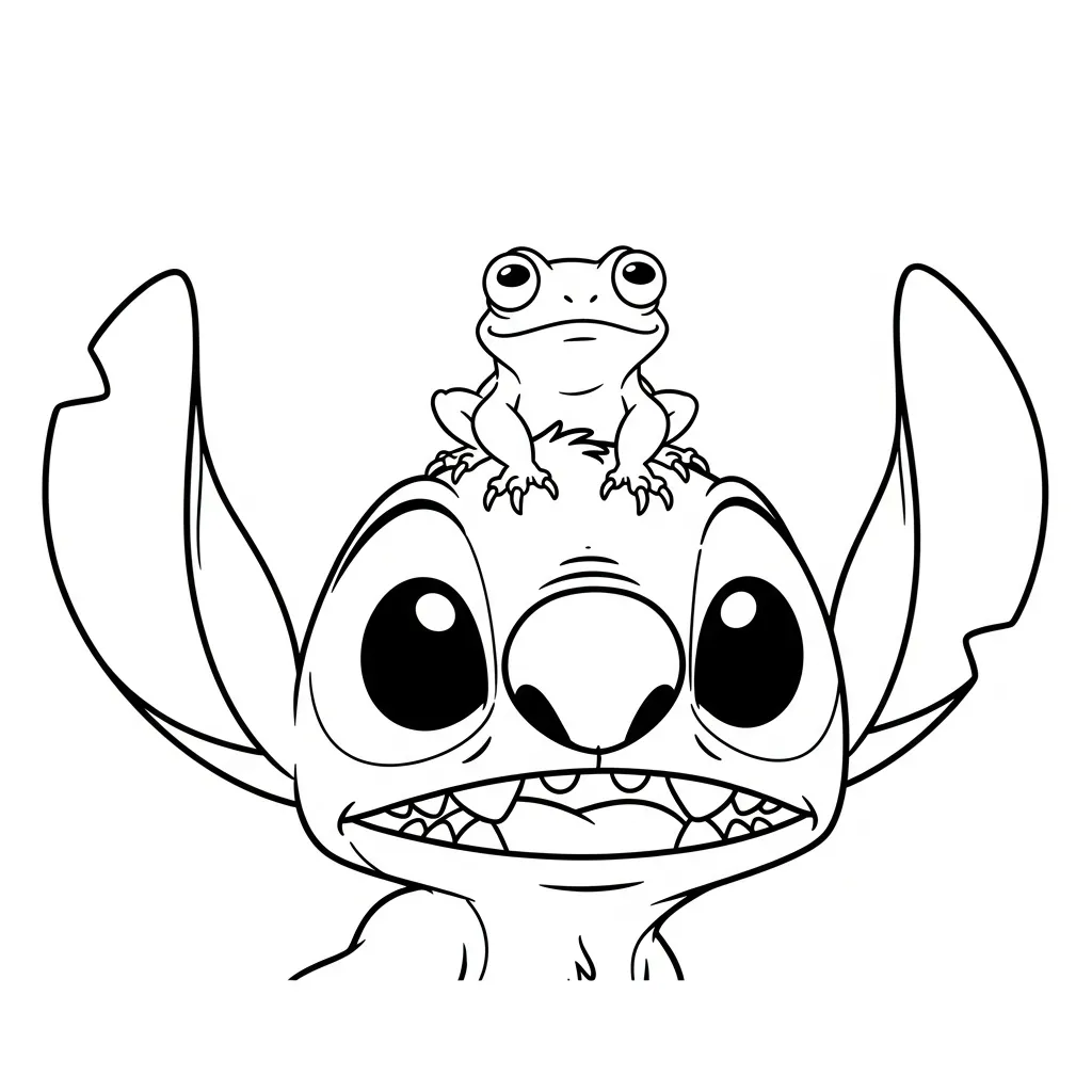 Stitch Para Colorear para colorear para imprimir