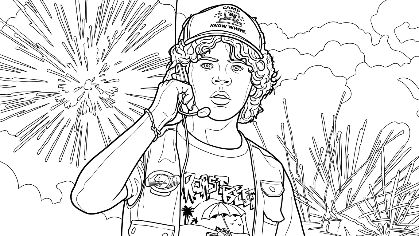 Stranger Things Para Colorear para colorear para niño de 2 años