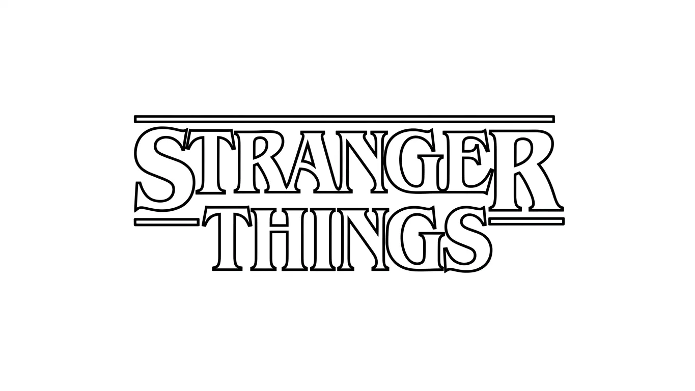 Stranger Things Para Colorear para colorear para imprimir para niño de 4 años