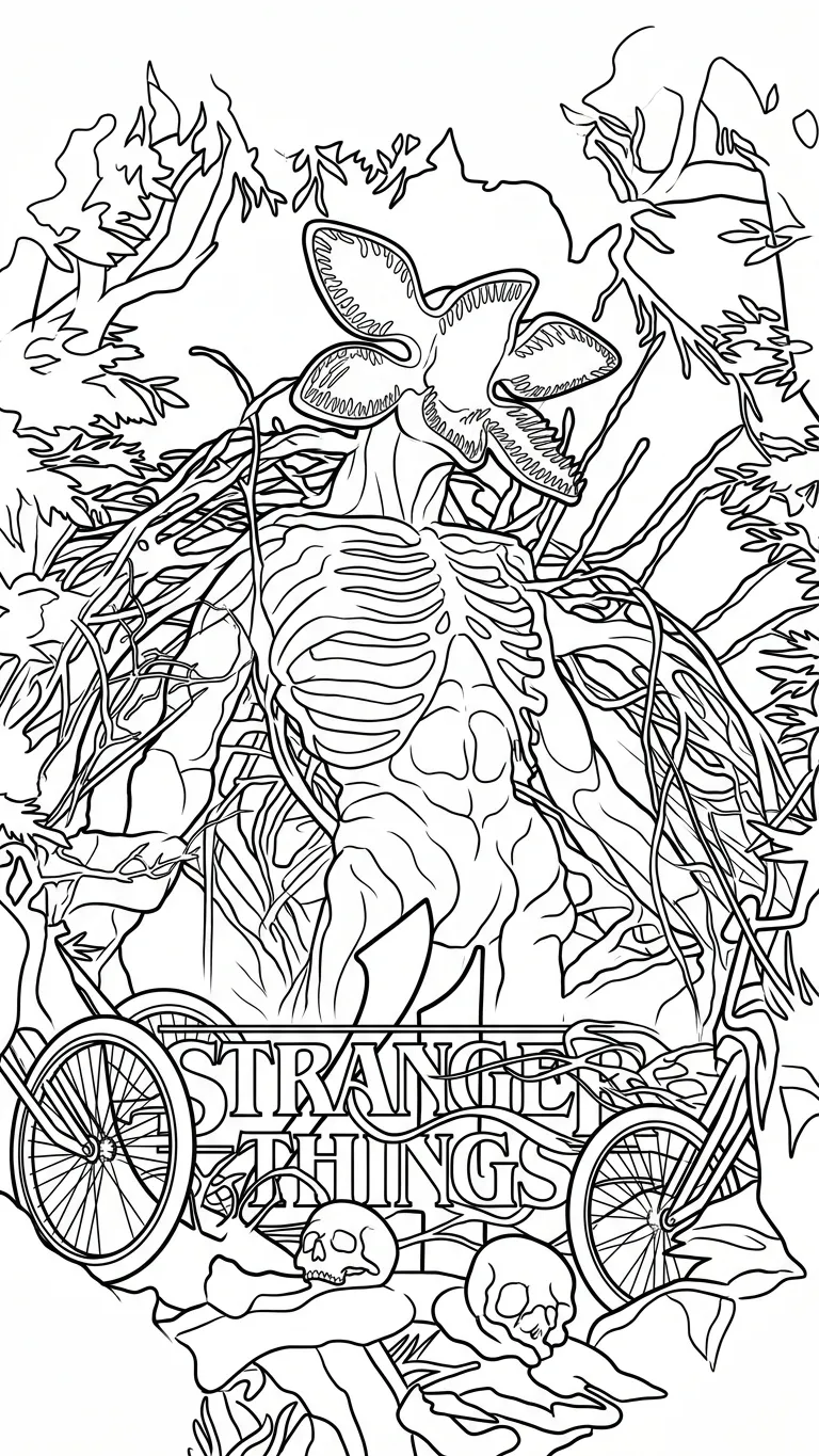 Stranger Things Para Colorear para colorear para imprimir gratis 2