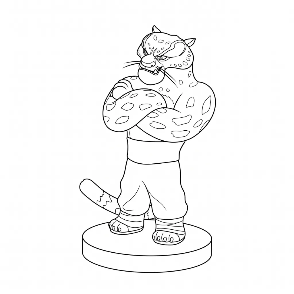 imprimir Tai Lung 14 para colorear
