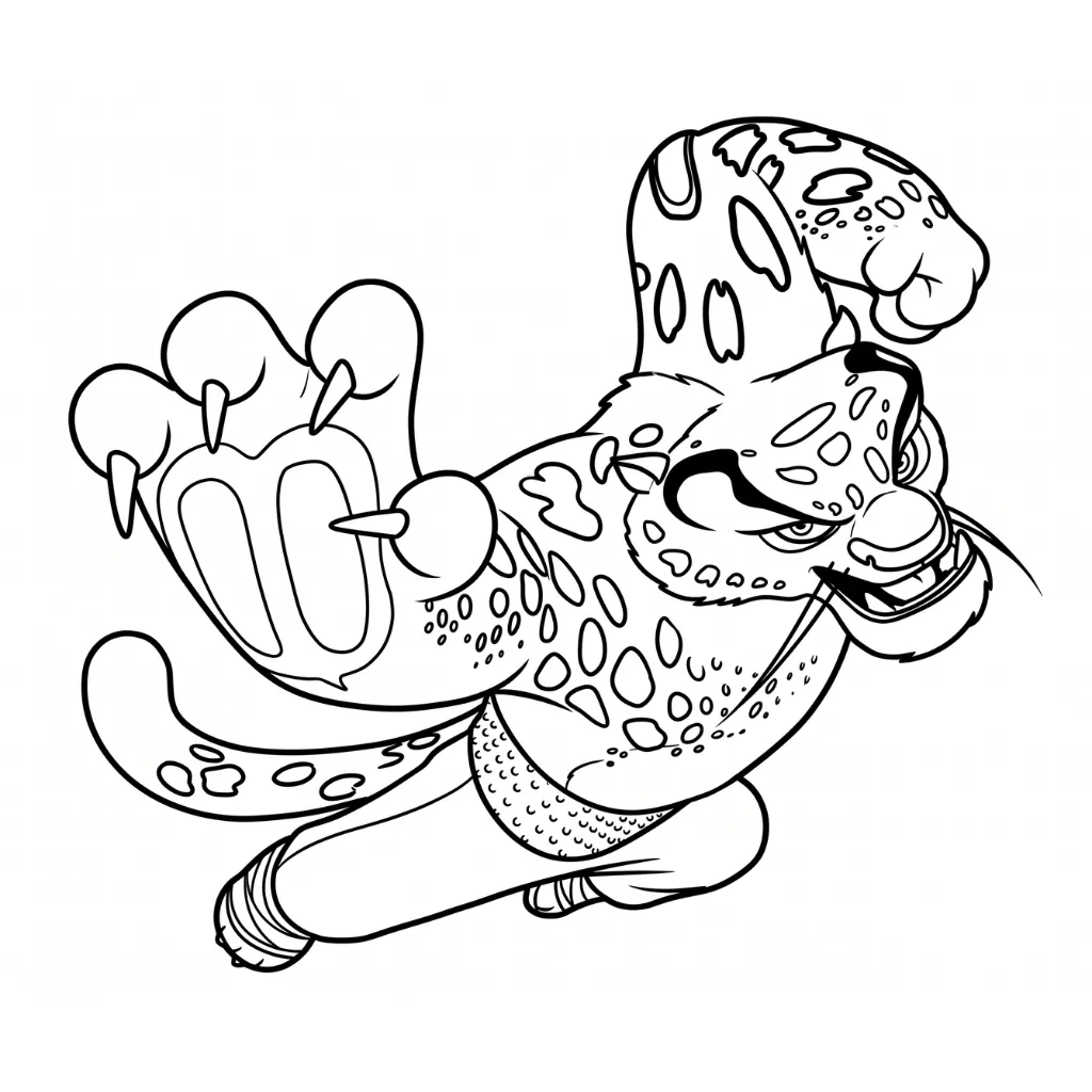 Tai Lung 15 para colorear para niño de 7 años