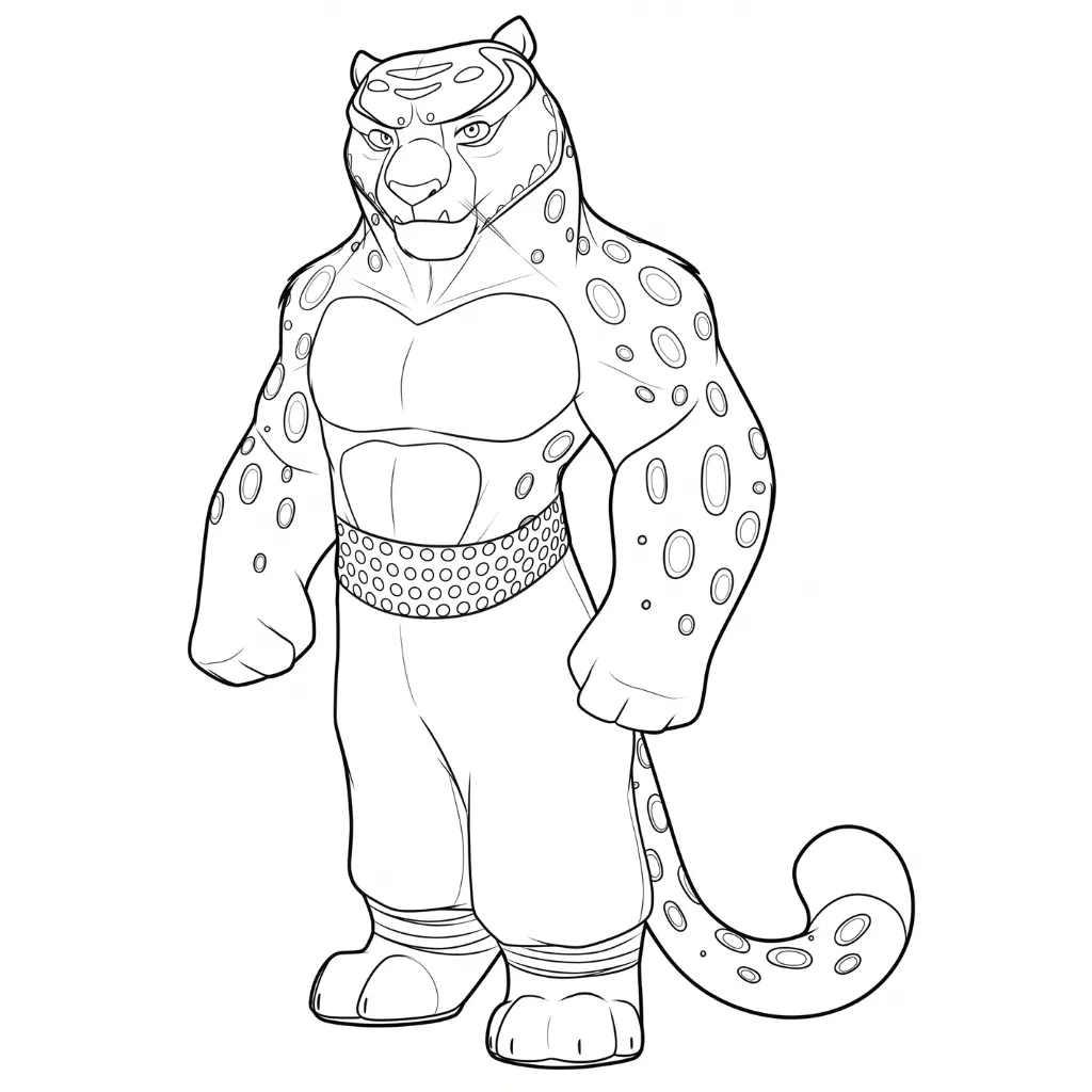 Tai Lung 17 de niño para colorear para imprimir