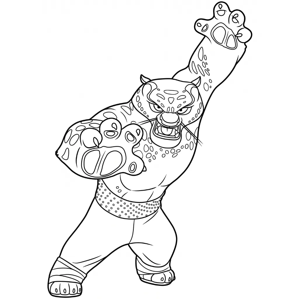 Tai Lung 19 para colorear para imprimir a4