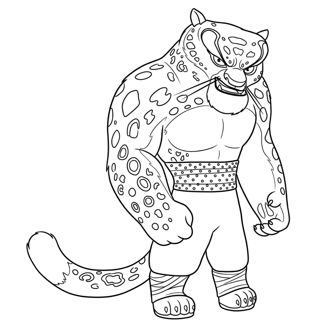 Tai Lung 2 para colorear para niño